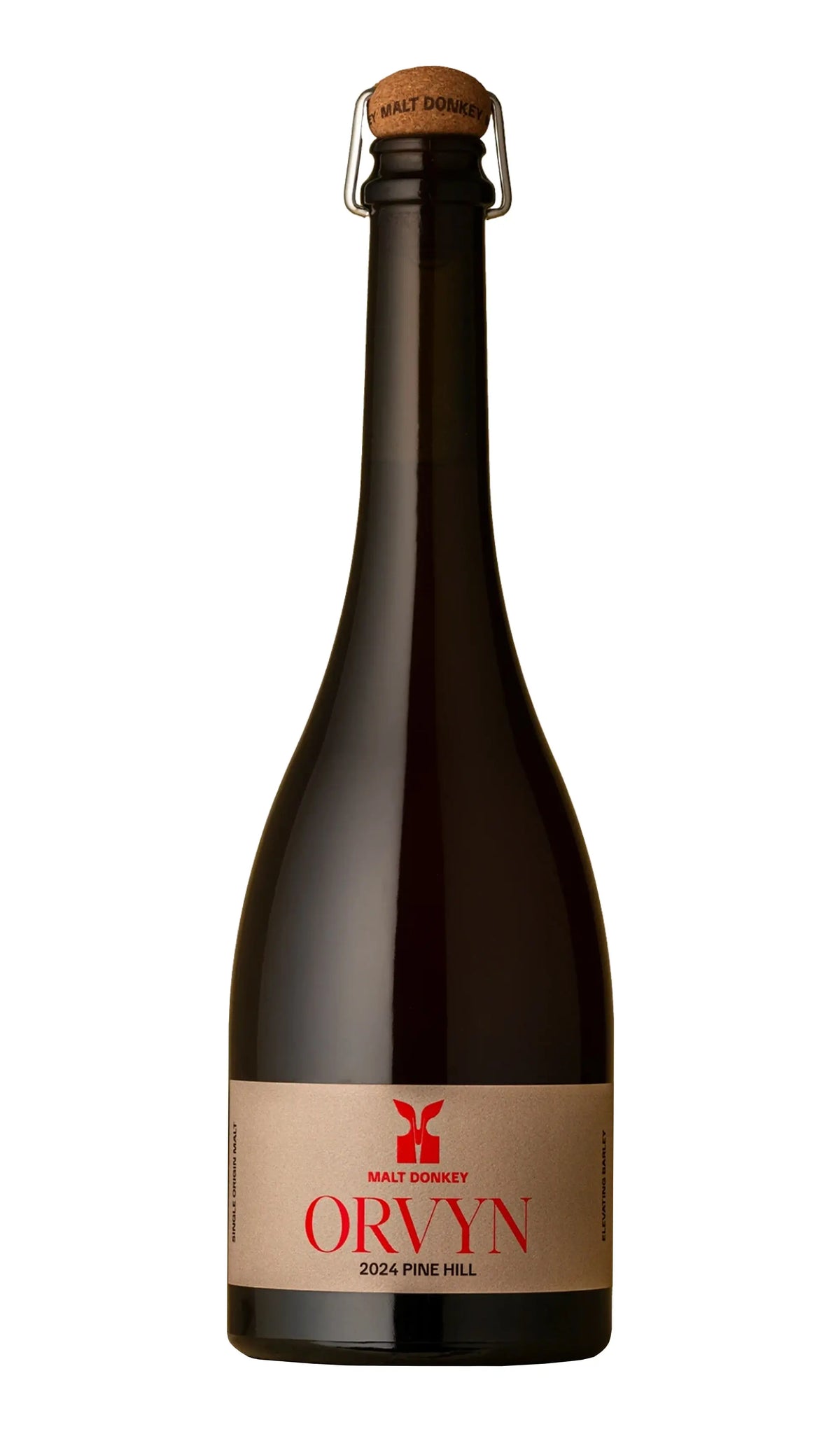 Malt Donkey Orvyn Pine Hill Fine Ale 2024 750mL bottle – South Australian single-origin Belgian-style amber ale.