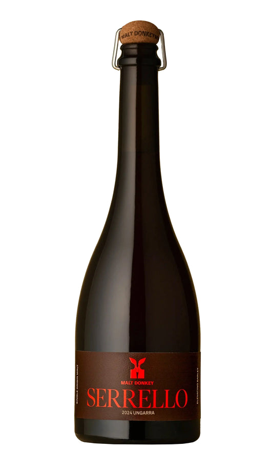 Malt Donkey Serrello Ungarra Fine Ale 2024 750mL bottle – single-origin South Australian fine ale from the Eyre Peninsula.