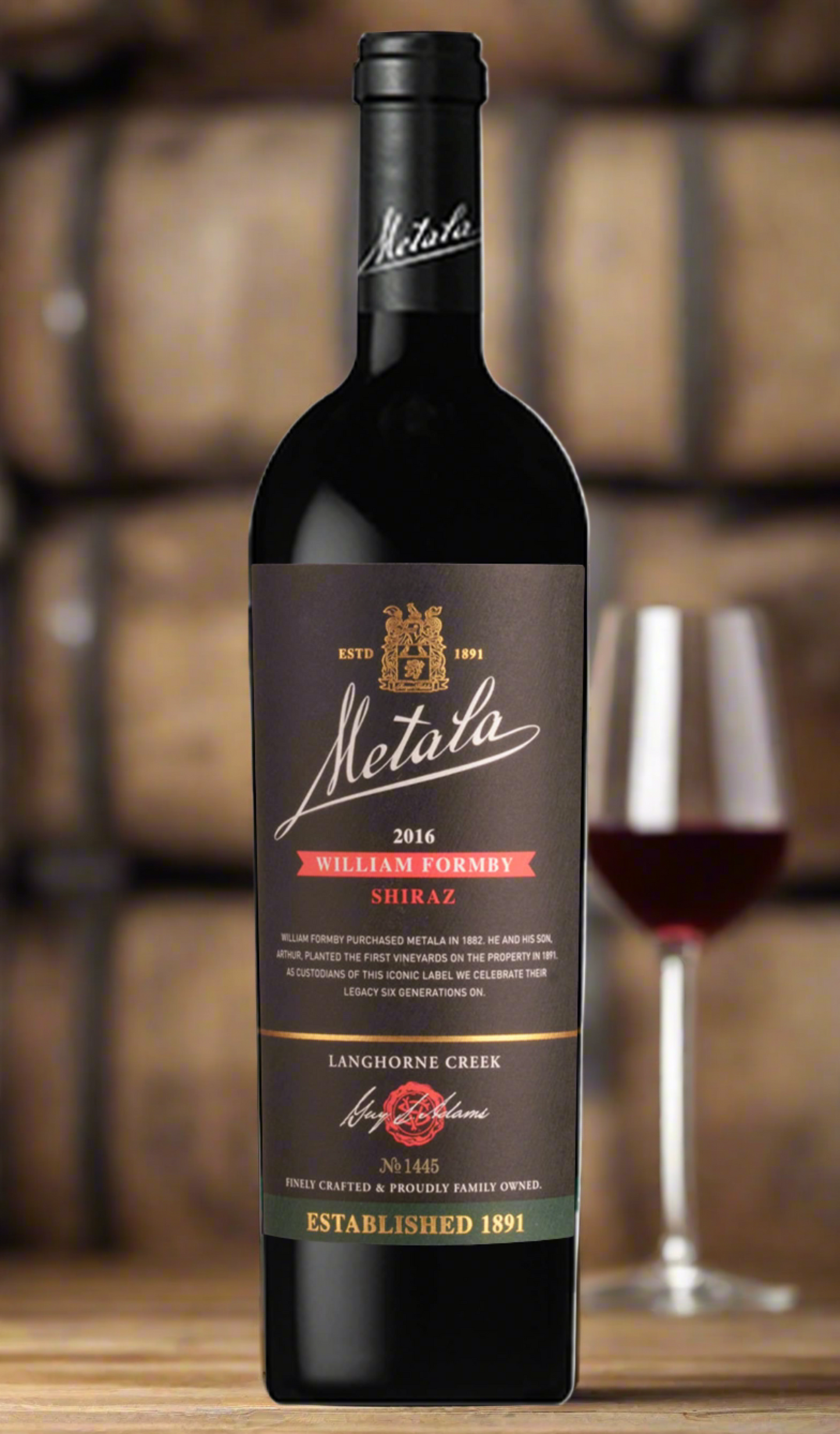 Find out more, explore our range and buy Metala William Formby Shiraz 2016 (Langhorne Creek) available online at Wine Sellers Direct - Australia's independent liquor specialists.