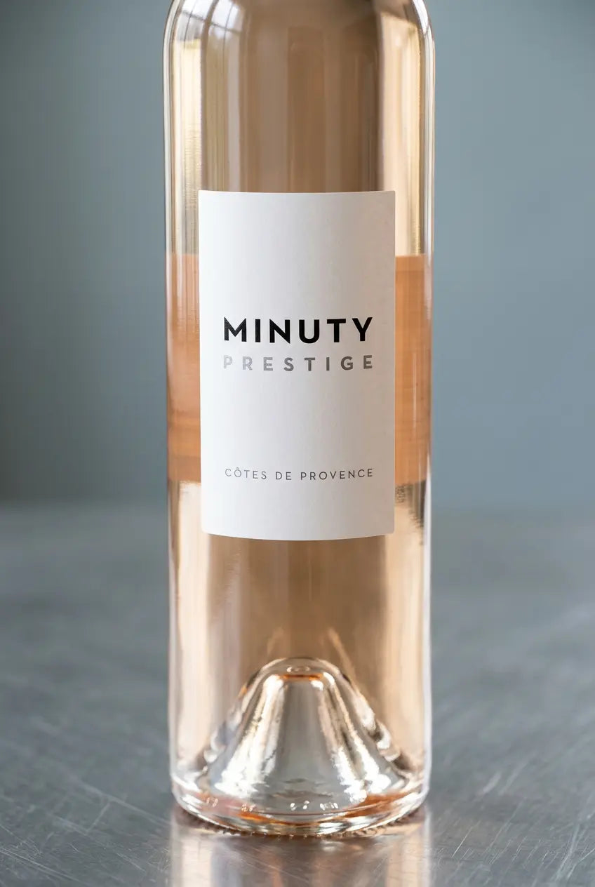 Minuty Prestige Rosé 2025 Côtes de Provence French rosé wine bottle