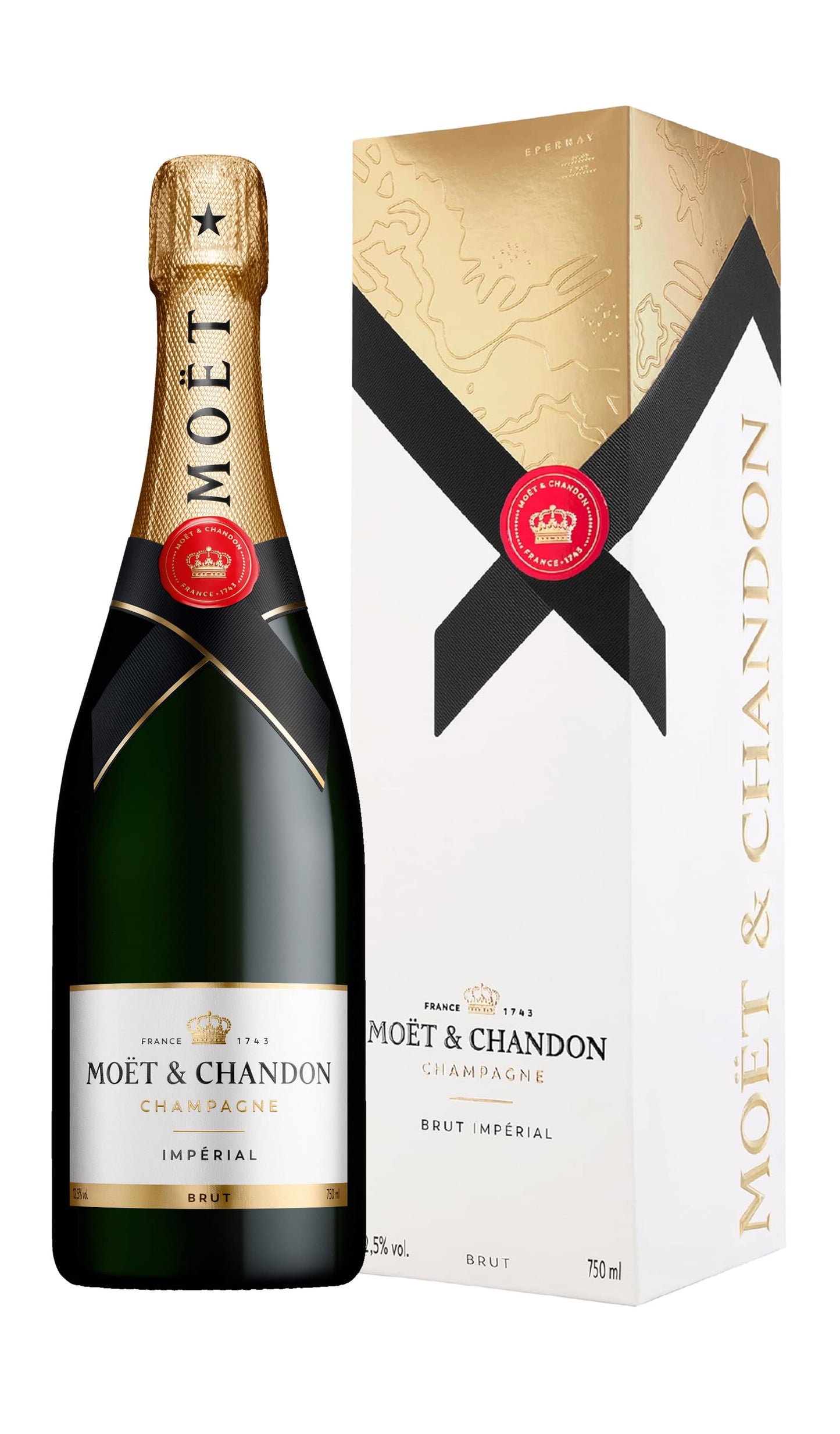 Find out more or buy Moët & Chandon Impérial Brut NV 750mL (Gift Boxed, Champagne) online at Wine Sellers Direct - Australia’s independent liquor specialists.