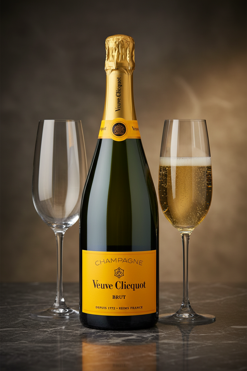 Veuve Clicquot Yellow Label Brut Champagne NV 750ml bottle from France