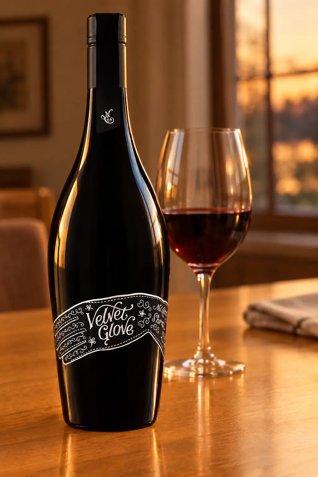 Mollydooker Velvet Glove Shiraz 2022 750mL bottle of red wine from McLaren Vale, South Australia.