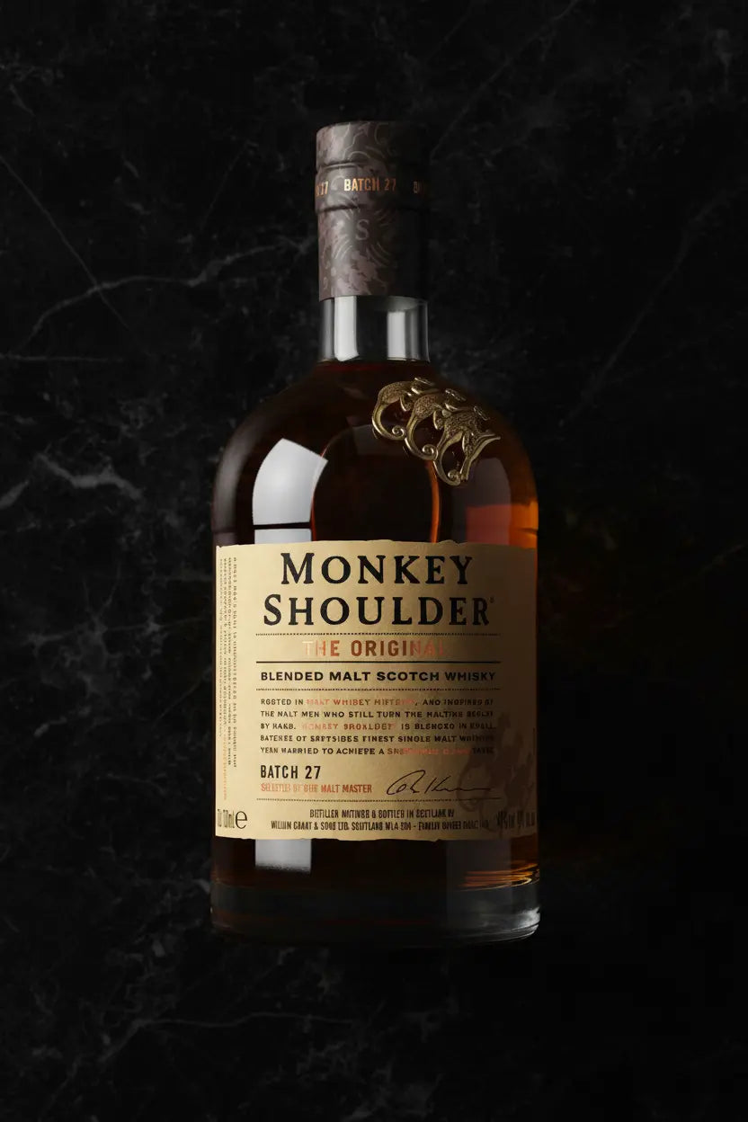 Find out more or buy Monkey Shoulder Batch 27 Blended Malt Scotch Whisky 700mL online at Wine Sellers Direct's best prices.