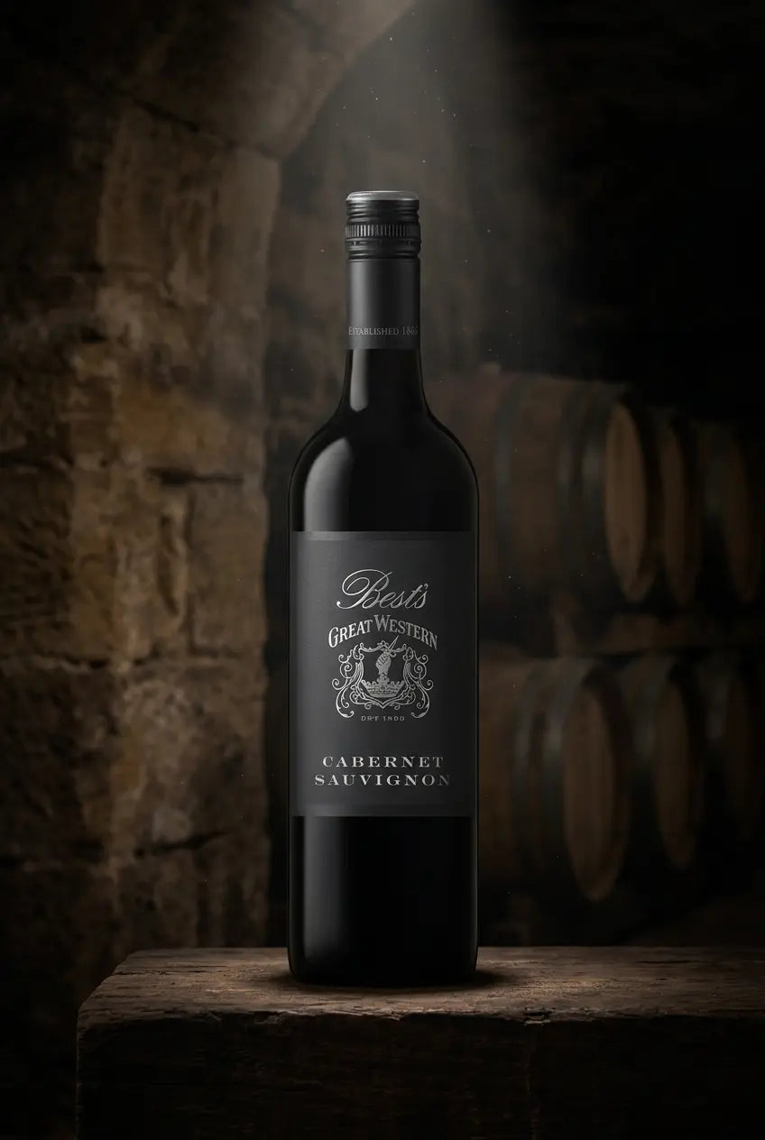 Best's Great Western Cabernet Sauvignon 2022 red wine bottle from Great Western, Victoria, Australia.
