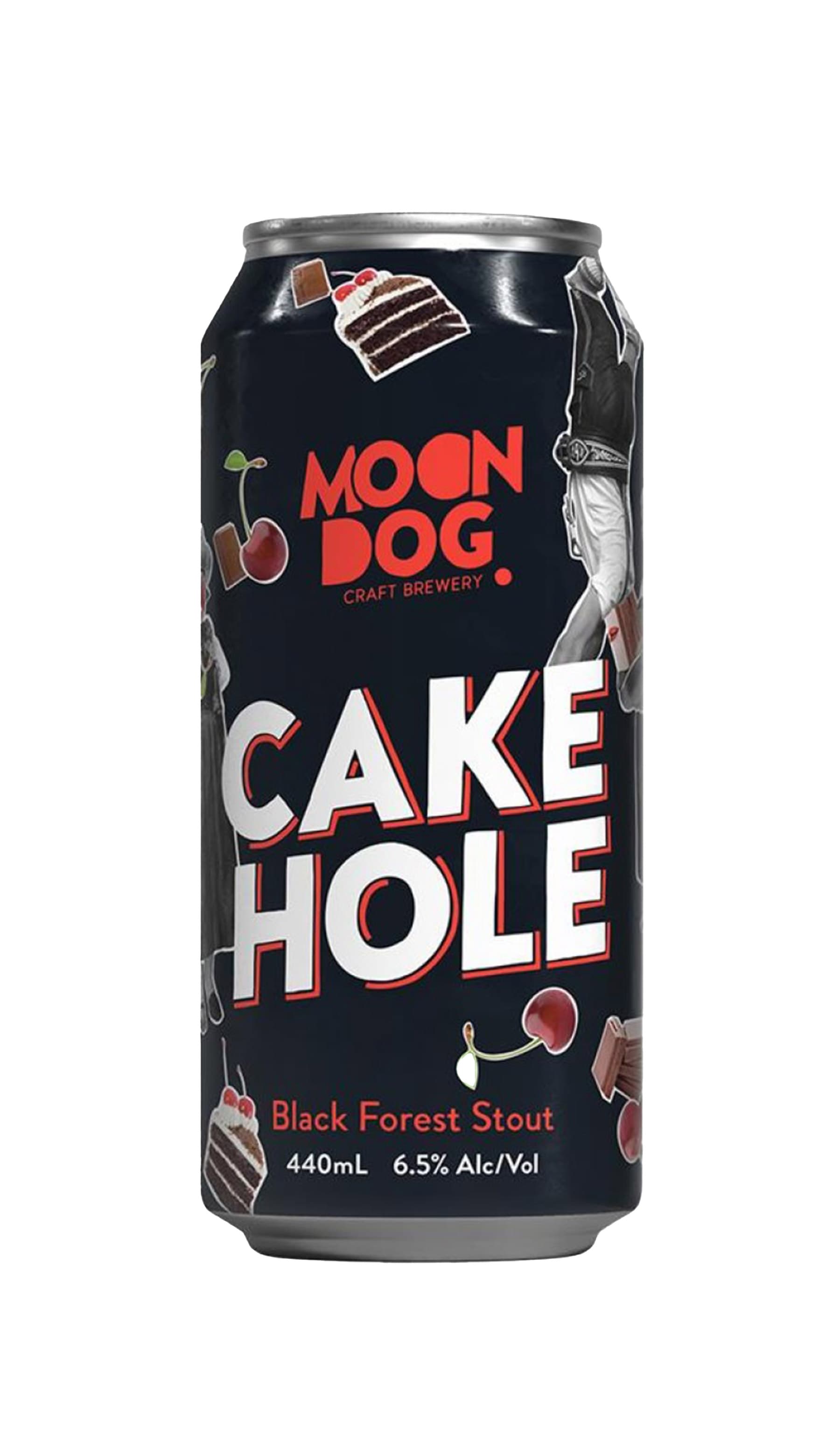 Find out more or buy Moon Dog Cake Hole Black Forest Stout 440ml online at Wine Sellers Direct - Australia’s independent liquor specialists.