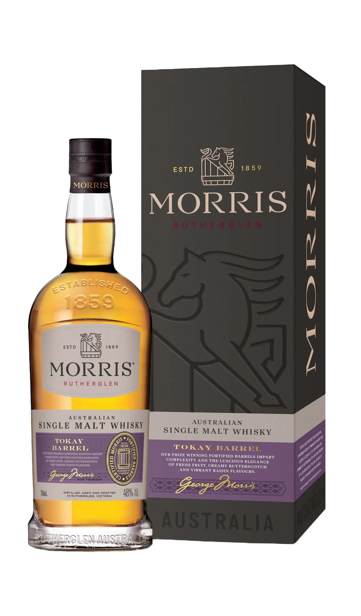 Morris Tokay Barrel Australian Single Malt Whisky 700mL bottle from Rutherglen