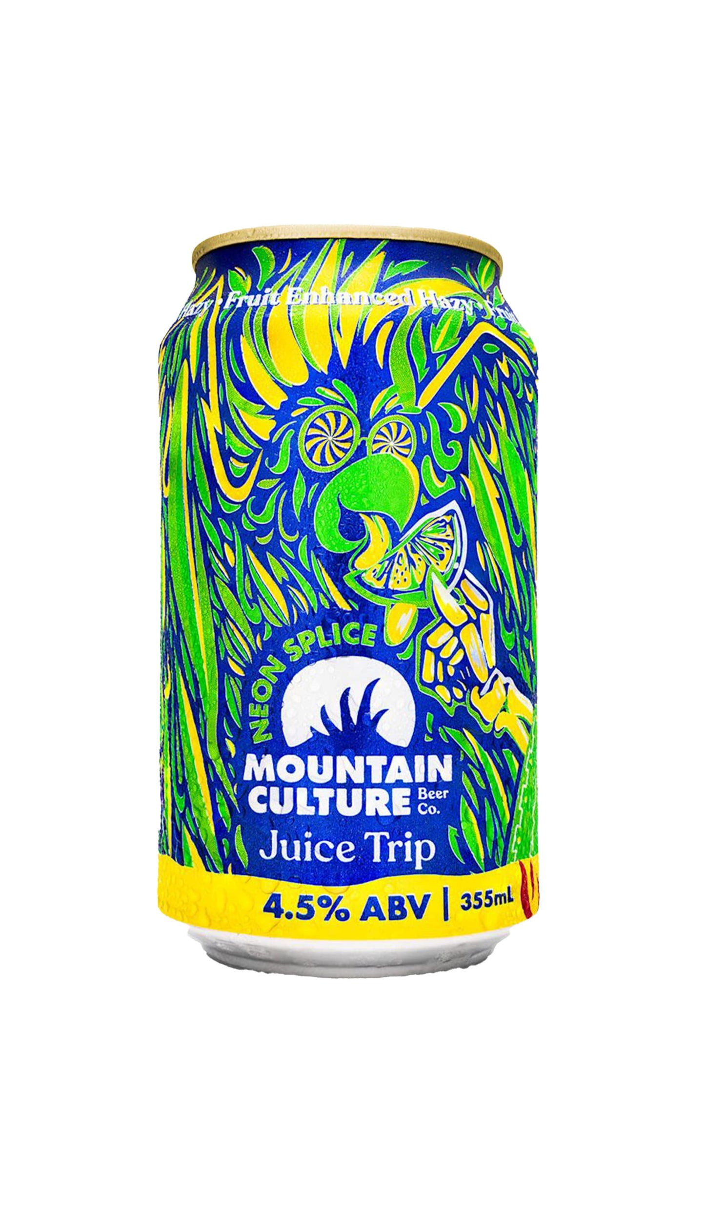 Find out more or buy Mountain Culture Neon Splice Fruit Enhanced Hazy 355ml online at Wine Sellers Direct - Australia’s independent liquor specialists.