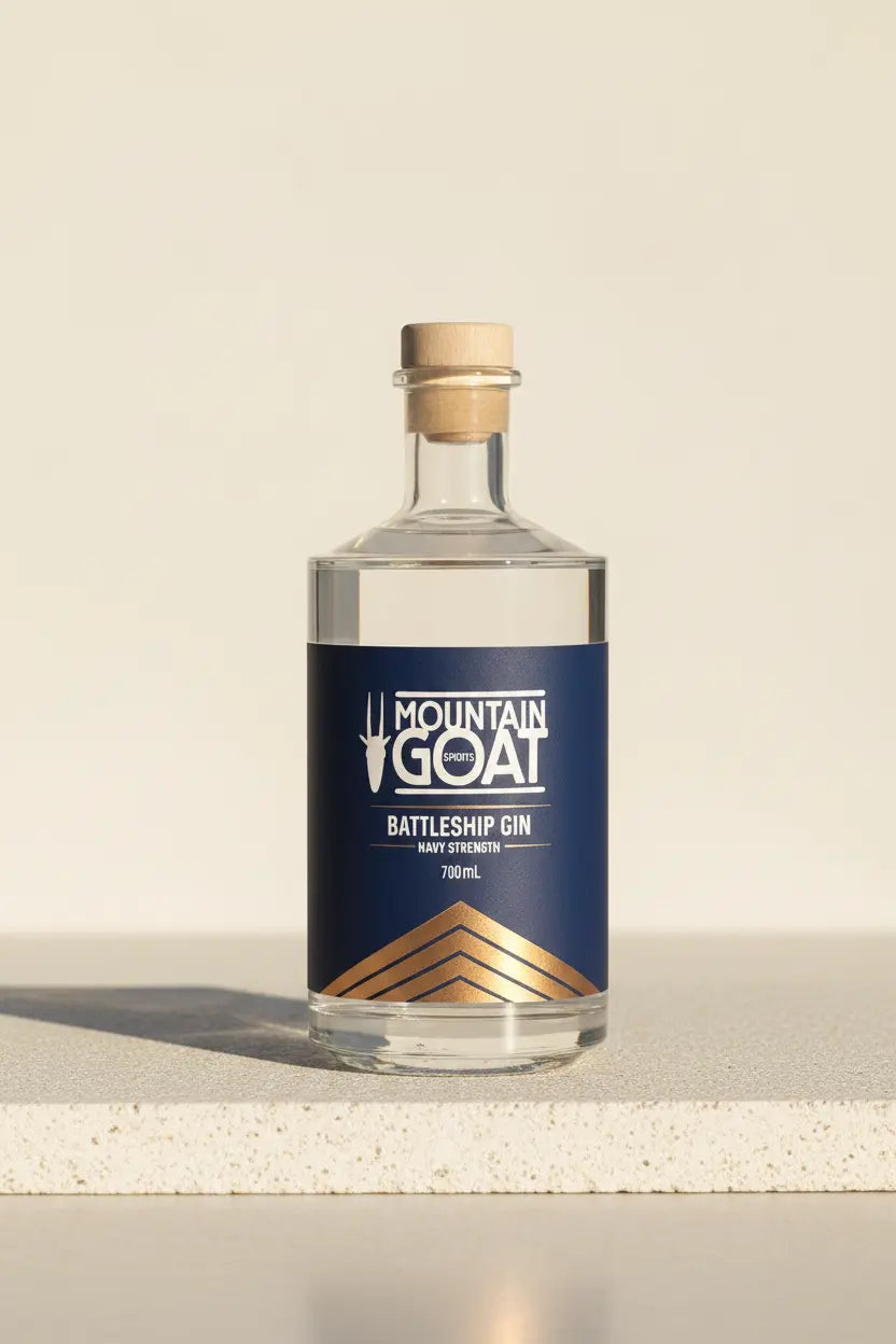 Buy Mountain Goat Battleship Gin Navy Strength 700ml online at Wine Sellers Direct's best prices.