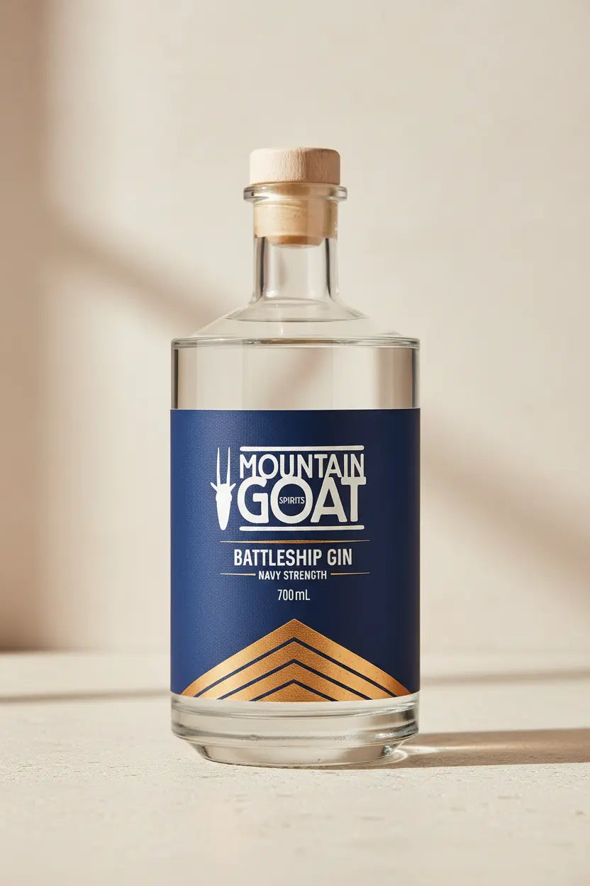 Buy Mountain Goat Battleship Gin Navy Strength 700ml online at Wine Sellers Direct's best prices.