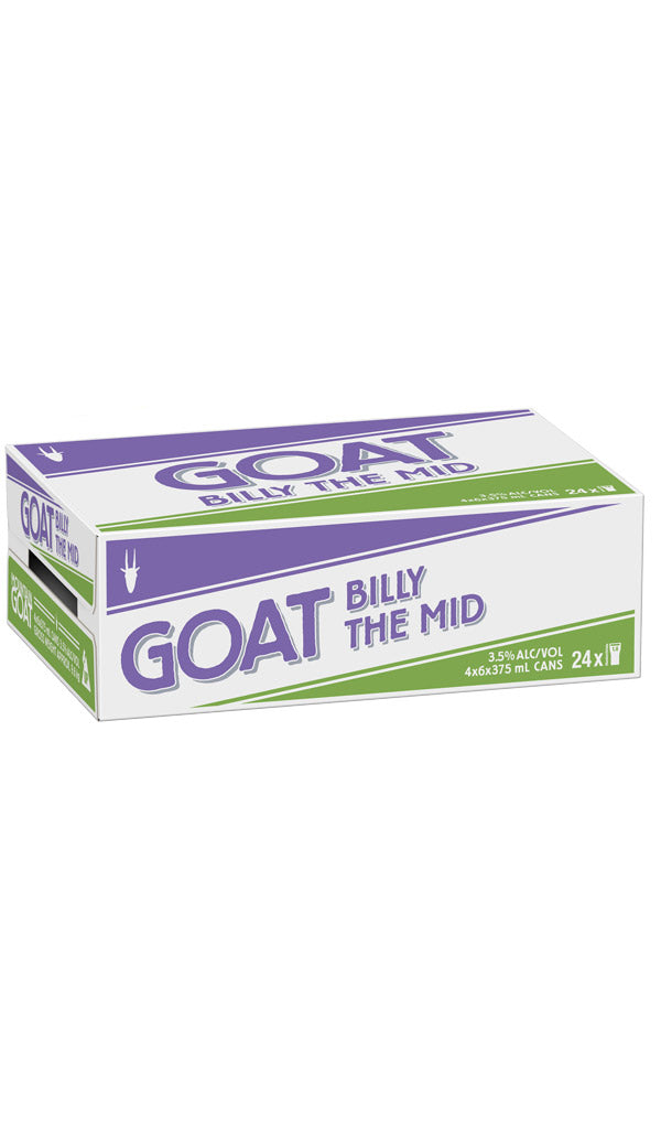 Find out more or buy Mountain Goat Billy The Mid Ale 375ml (24 Can Slab) online at Wine Sellers Direct - Australia’s independent liquor specialists.