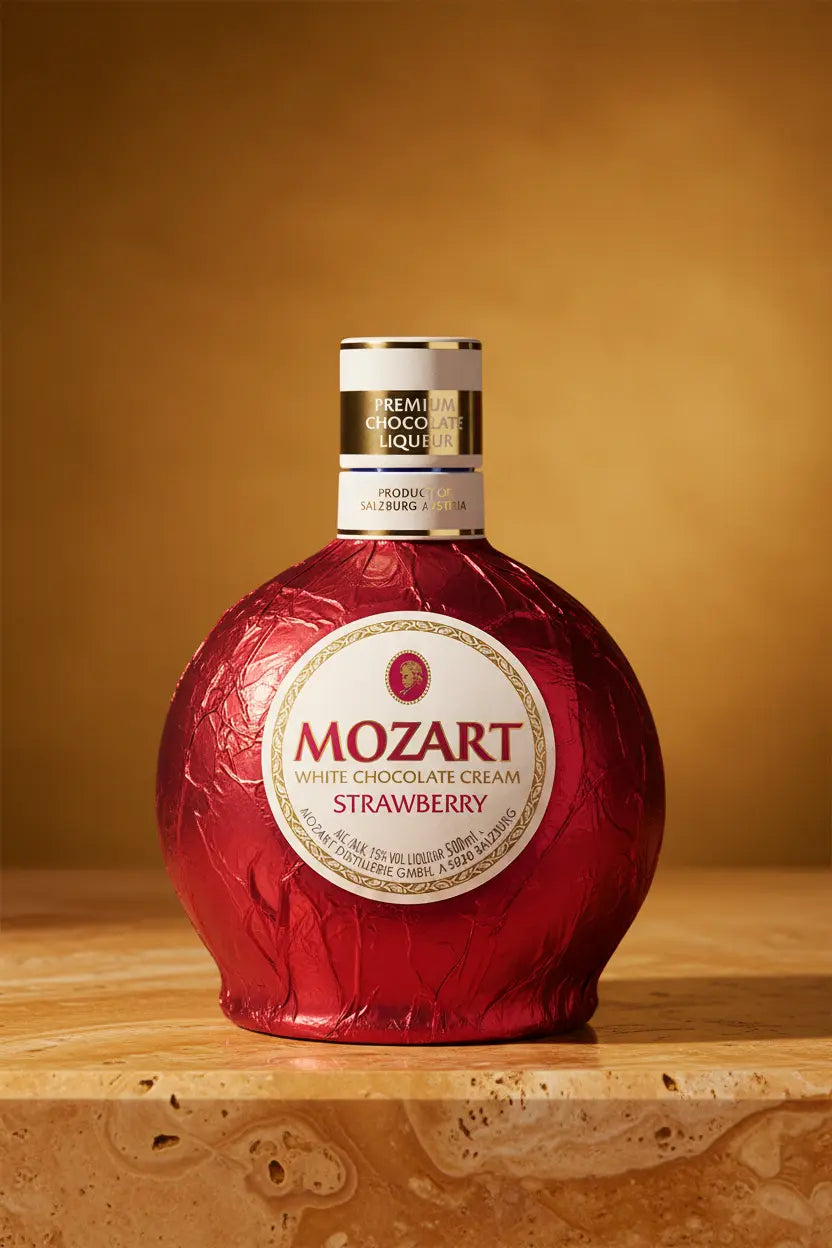 Buy Mozart White Chocolate Cream Strawberry Liqueur 500ml online at Wine Sellers Direct's best prices.
