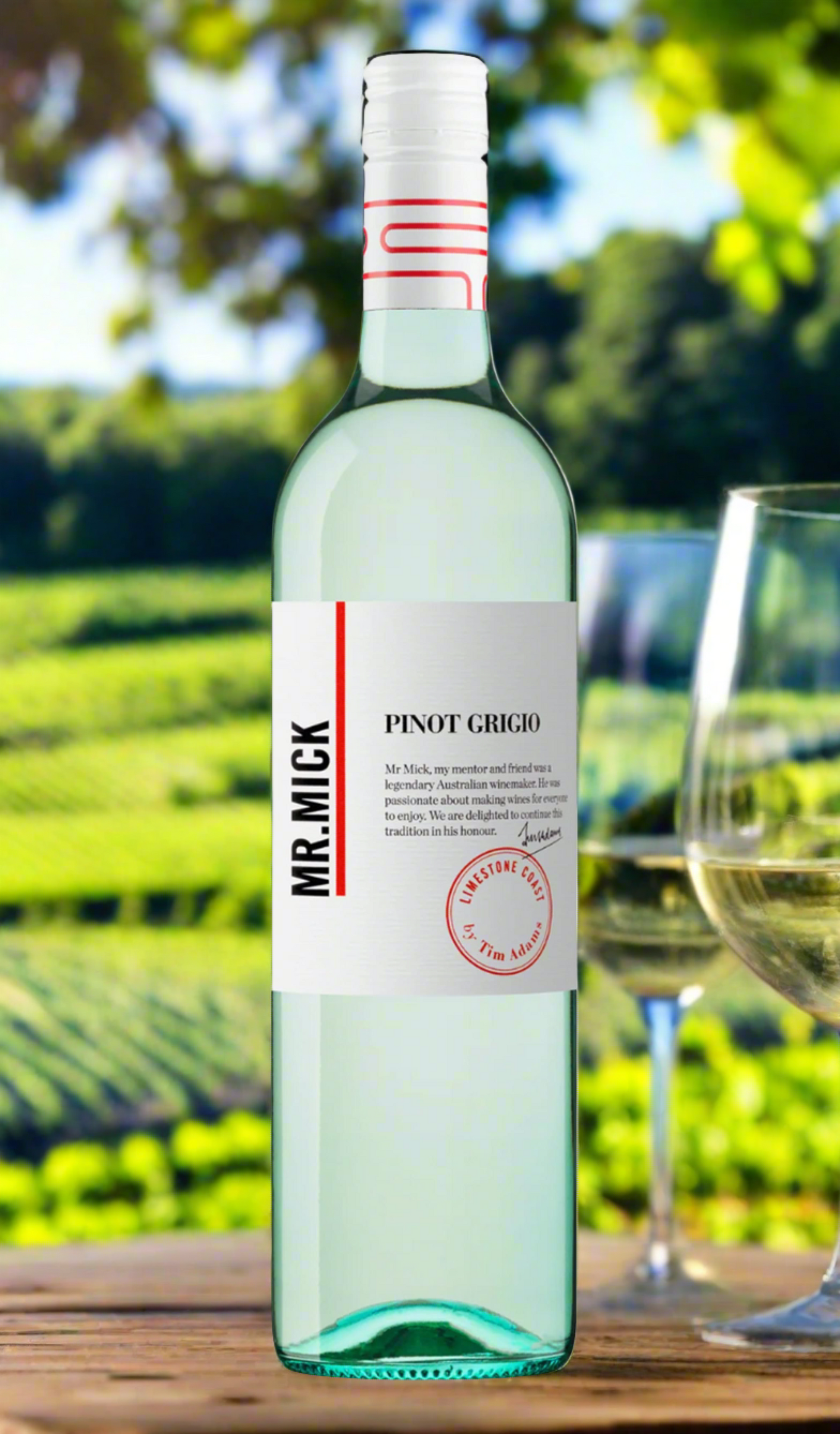 Find out more or buy Mr. Mick Pinot Grigio 2024 by Tim Adams online at Wine Sellers Direct - Australia’s independent liquor specialists.