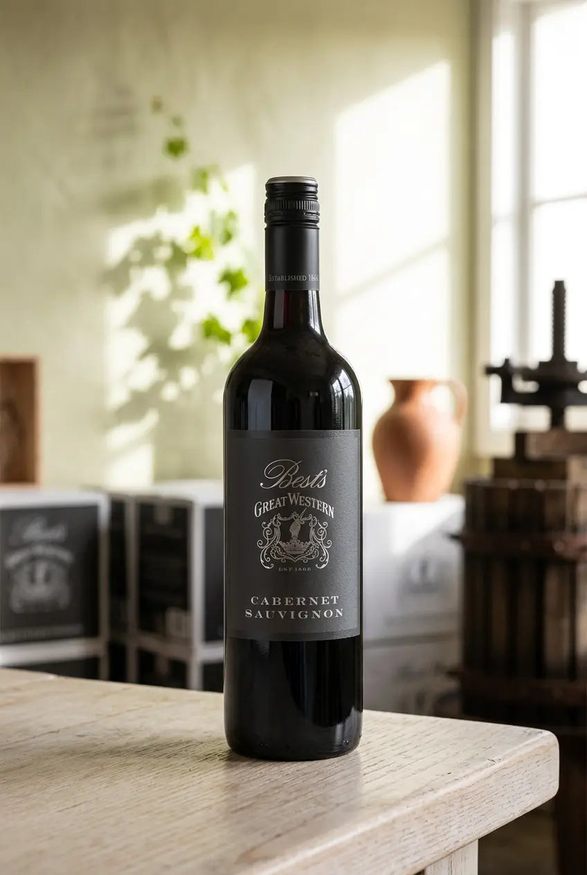 Best's Great Western Cabernet Sauvignon 2022 red wine bottle from Great Western, Victoria, Australia.