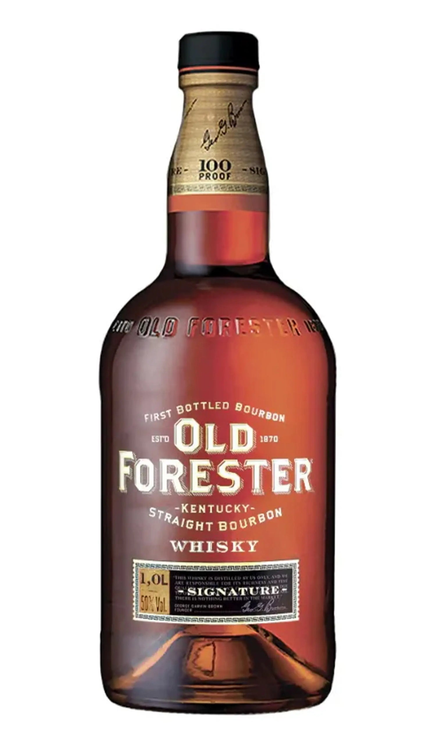 Buy Old Forester Signature 100 Proof Kentucky Bourbon 1L online at Wine Sellers Direct's best prices.