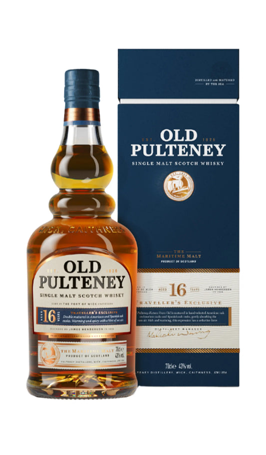 Buy Old Pulteney 16 Year Old Traveller's Exclusive Single Malt 700mL online at Wine Sellers Direct's best prices.