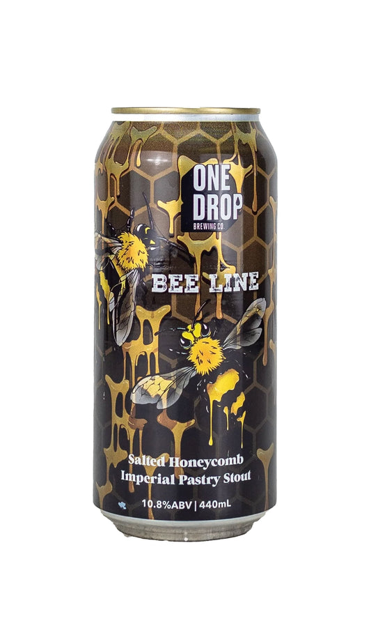 Find out more or buy One Drop Bee Line Salted Honeycomb Stout 440mL online at Wine Sellers Direct - Australia’s independent liquor specialists.