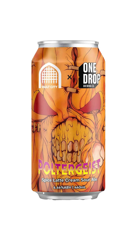 Find out more or buy One Drop Poltergeist Spice Latte Cream Sour Ale 440ml online at Wine Sellers Direct - Australia’s independent liquor specialists.