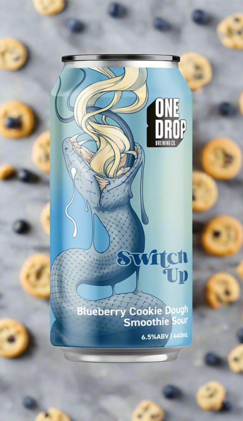 Find out more or buy One Drop Switch Up Blueberry Cookie Dough Smoothie Sour 440mL at Wine Seller's Direct's best prices.