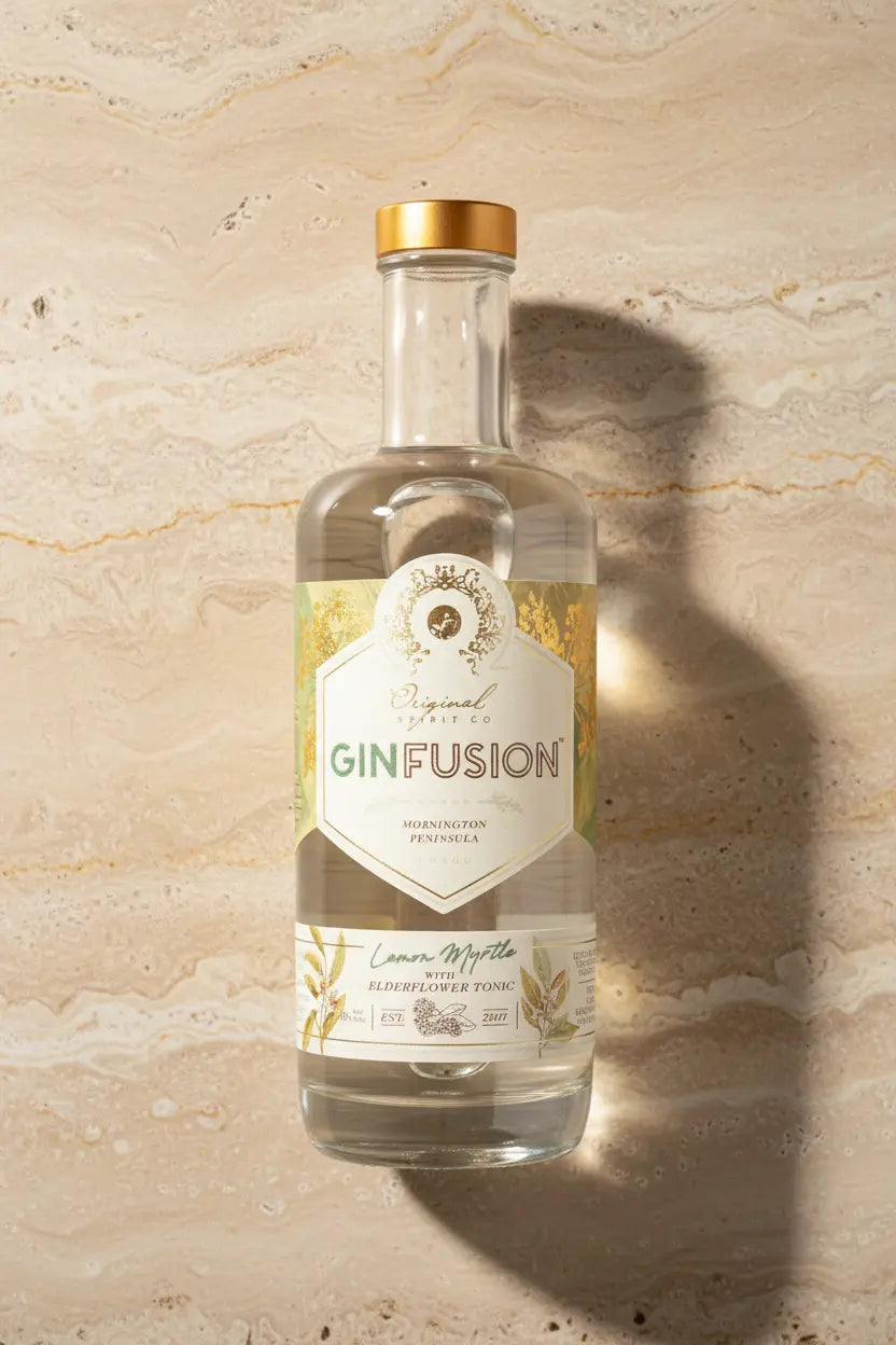 Buy Original Spirit Co Ginfusion Lemon Myrtle 500ml (Mornington Peninsula) online at Wine Sellers Direct.