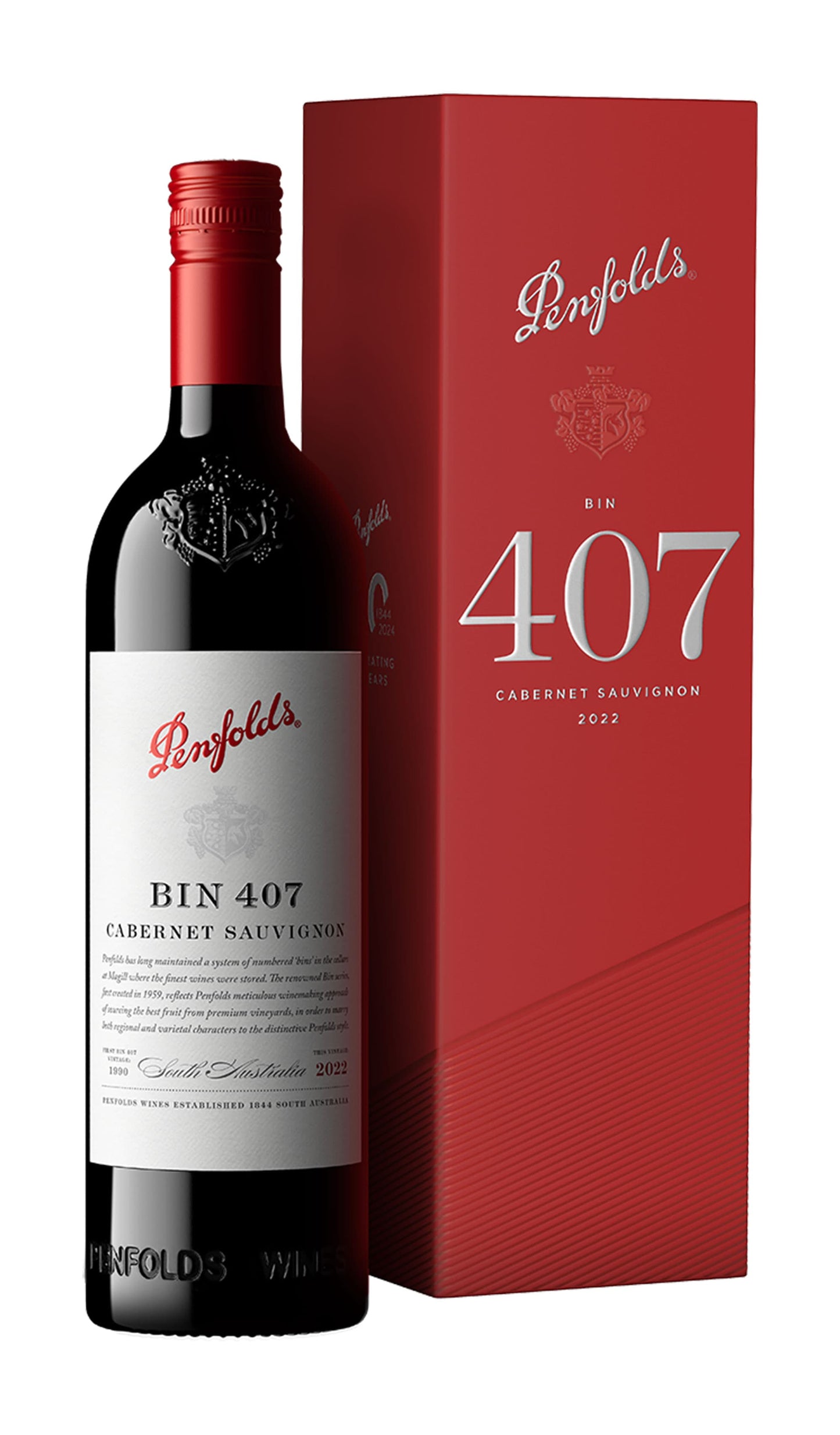 Find out more, explore the range and buy Penfolds Bin 407 Cabernet Sauvignon 2022 750mL (Gift Boxed) available online & in-store at Wine Sellers Direct - Australia's independent liquor specialists and the best prices.