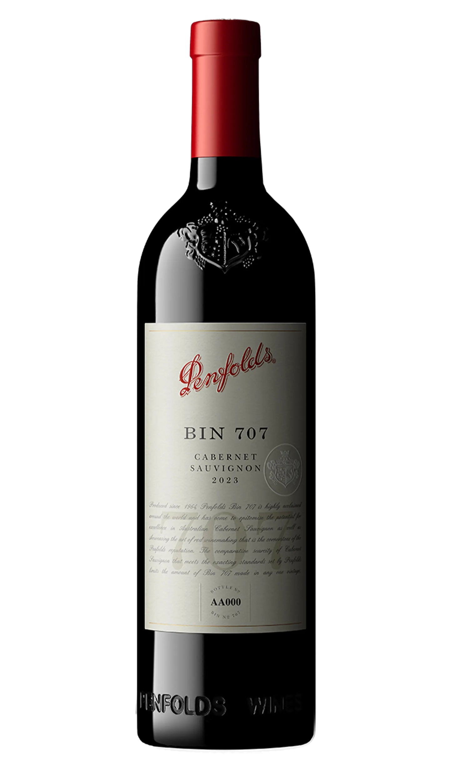 Buy Penfolds Bin 707 Cabernet Sauvignon 2023 Cork Enclosure online at Wine Sellers Direct's best prices.