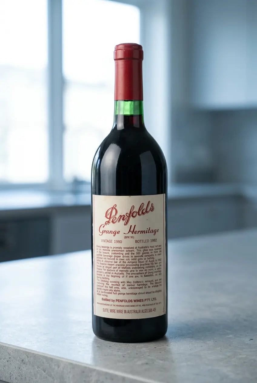 Penfolds Grange Hermitage 1980 vintage 750mL bottle from South Australia.