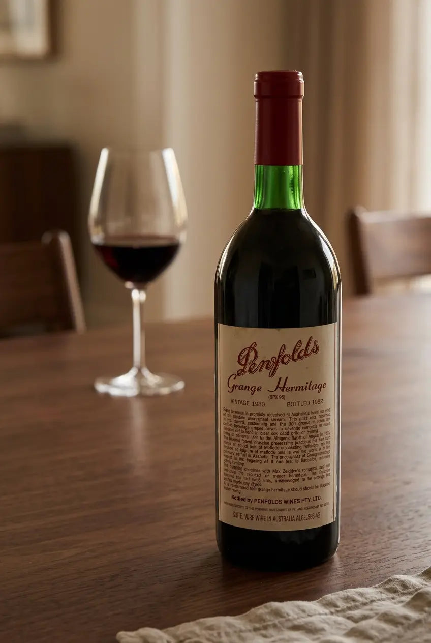 Penfolds Grange Hermitage 1980 vintage 750mL bottle from South Australia.
