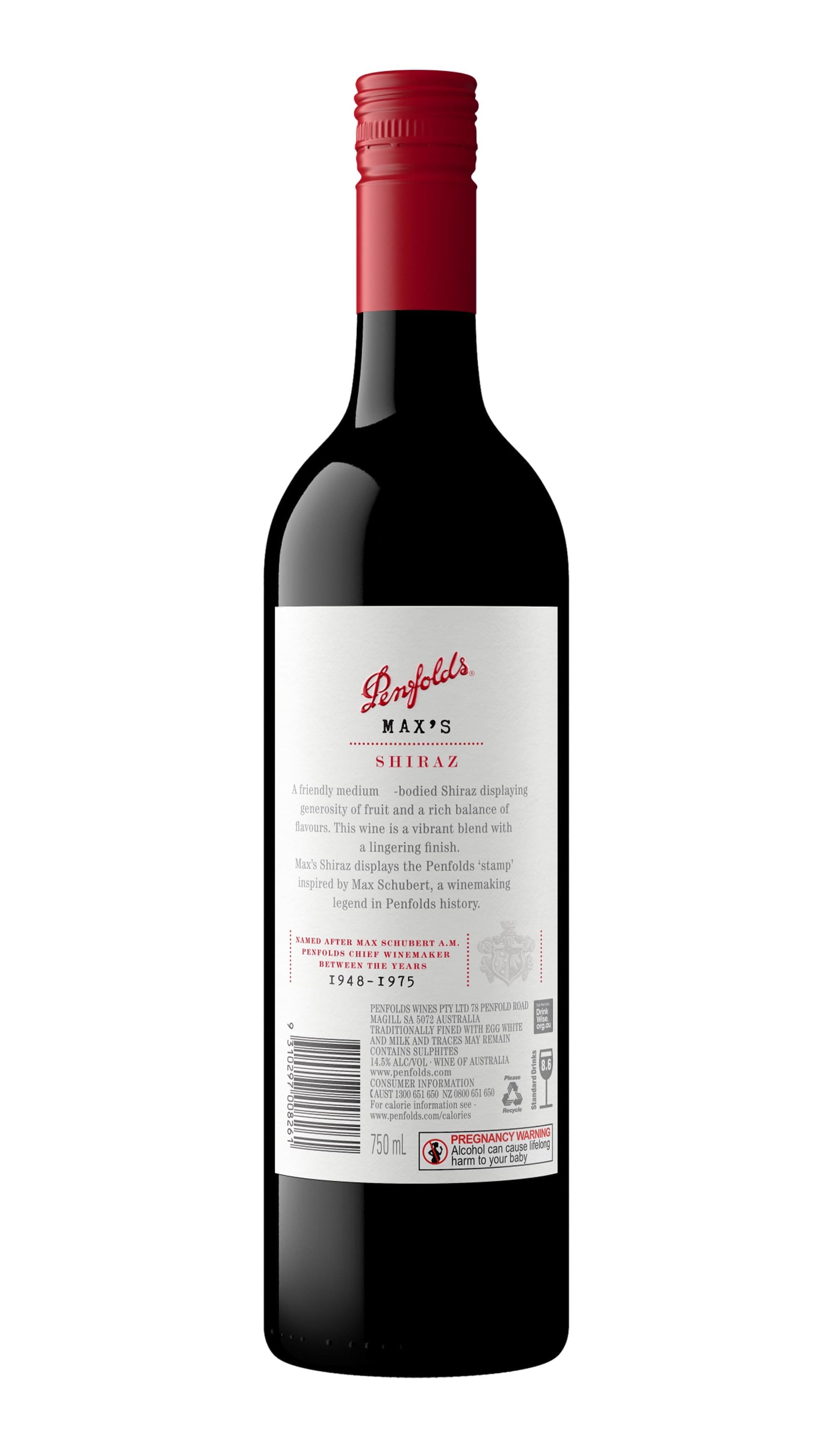 Find out more, explore the range and purchase Penfolds Max's Shiraz 2022 available online at Wine Sellers Direct - Australia's independent liquor specialists and the best prices.