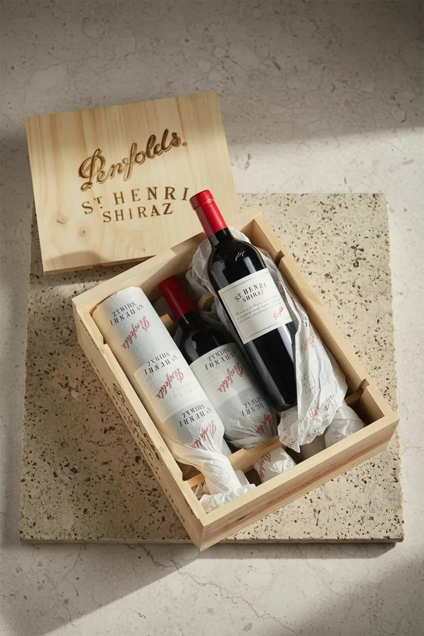Buy Penfolds St Henri Shiraz 2019 6x750mL Wooden Box online at Wine Sellers Direct's best prices.