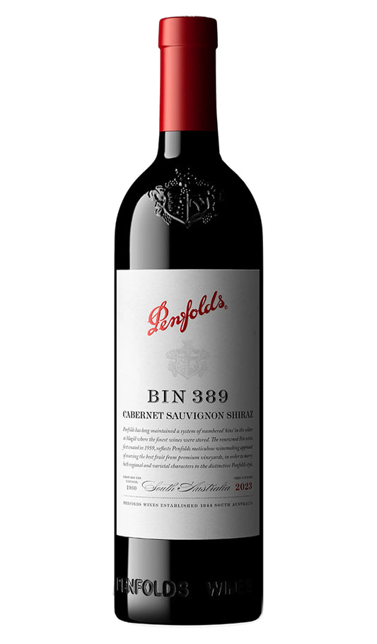Buy Penfolds Bin 389 Cabernet Shiraz 2023 Cork Enclosure online at Wine Sellers Direct's best prices.