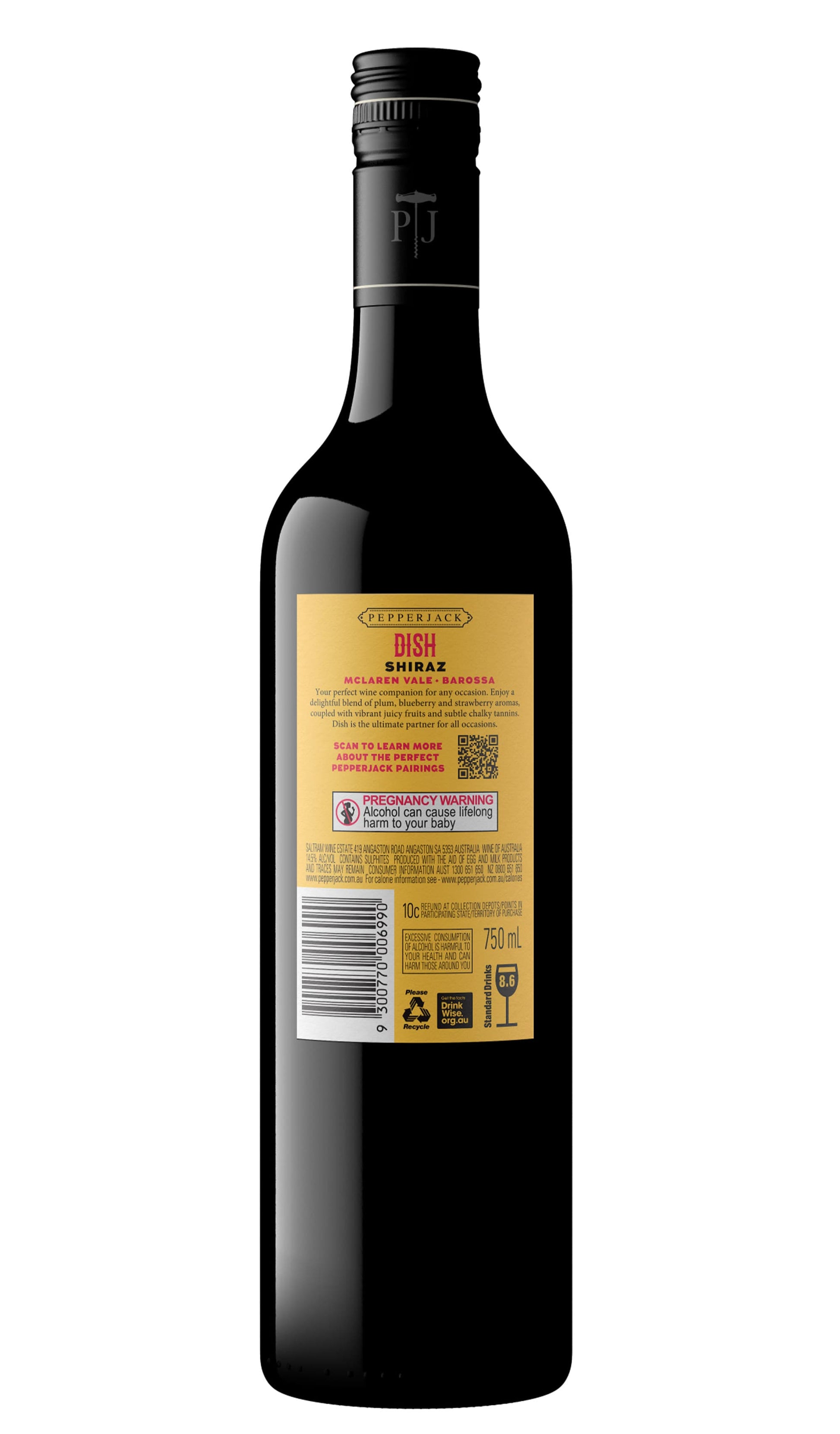 Find out more, explore the range and purchase Pepperjack Dish Shiraz 2023 (McLaren Vale & Barossa Valley) available online and in-store at Wine Sellers Direct - Australia's independent liquor specialists.