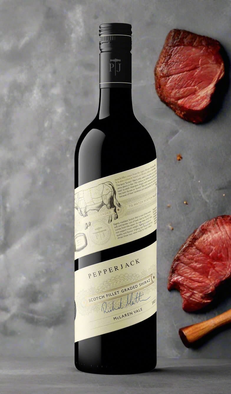 Buy Pepperjack Scotch Fillet Graded Shiraz 2022 (McLaren Vale) available online at Wine Sellers Direct's best prices.