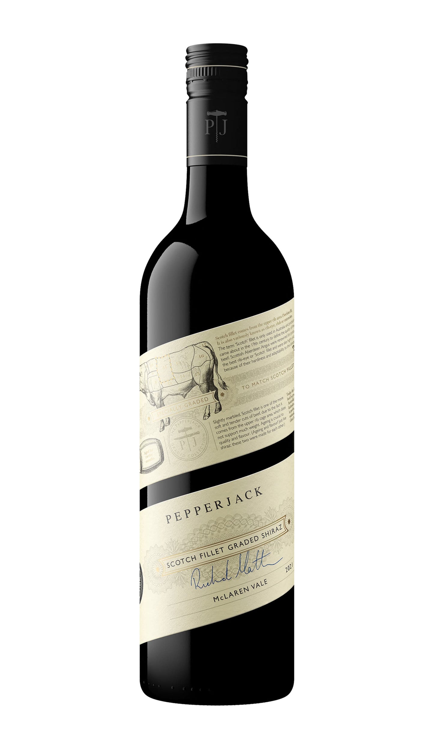 Buy Pepperjack Scotch Fillet Graded Shiraz 2022 (McLaren Vale) available online at Wine Sellers Direct's best prices.