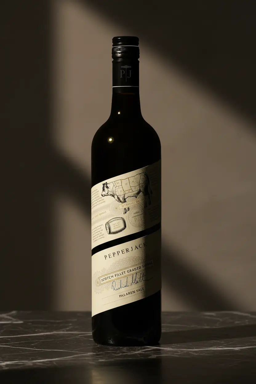 Pepperjack Scotch Fillet Graded Shiraz 2024 750ml bottle from McLaren Vale