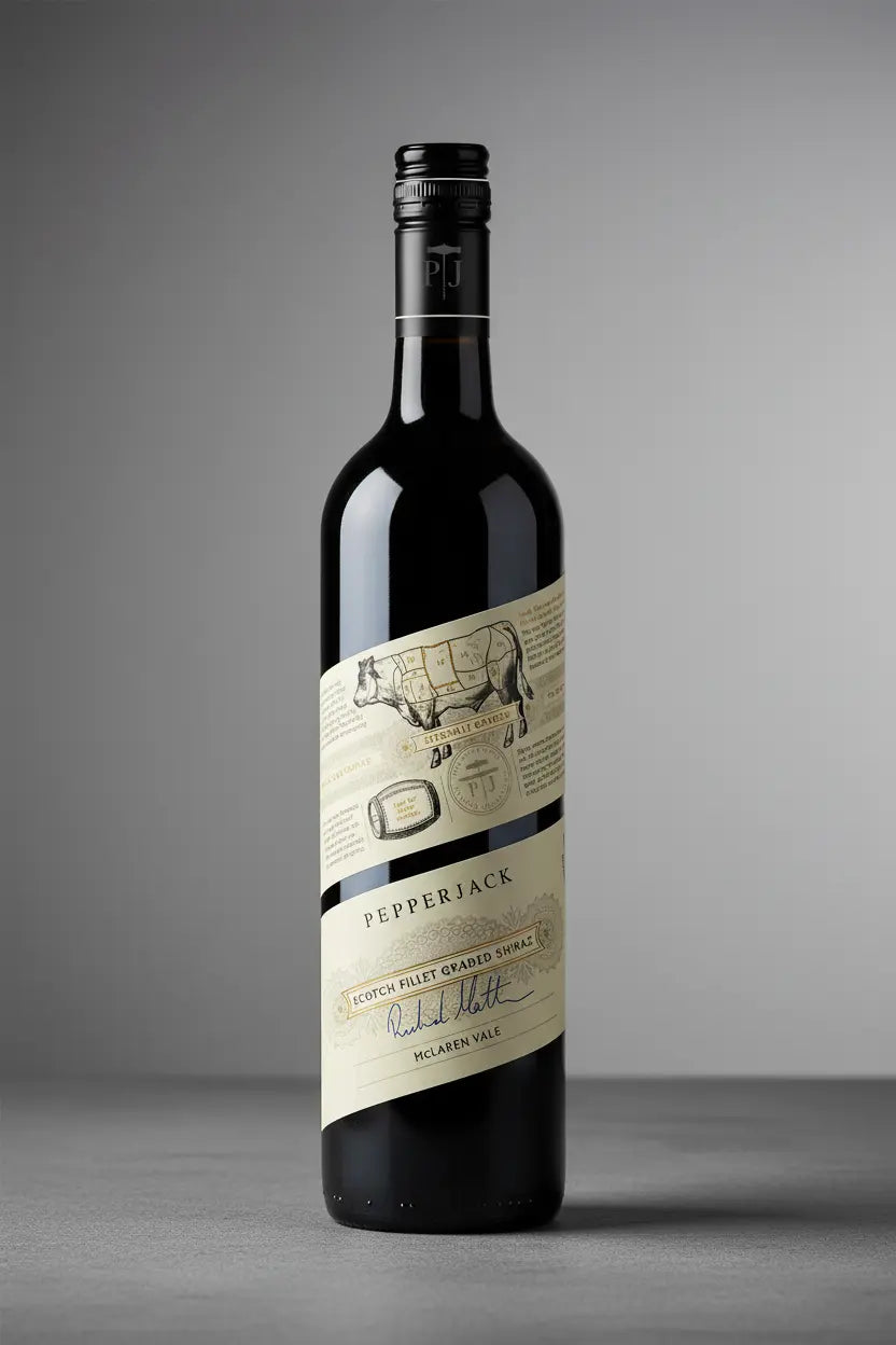 Pepperjack Scotch Fillet Graded Shiraz 2024 750ml bottle from McLaren Vale