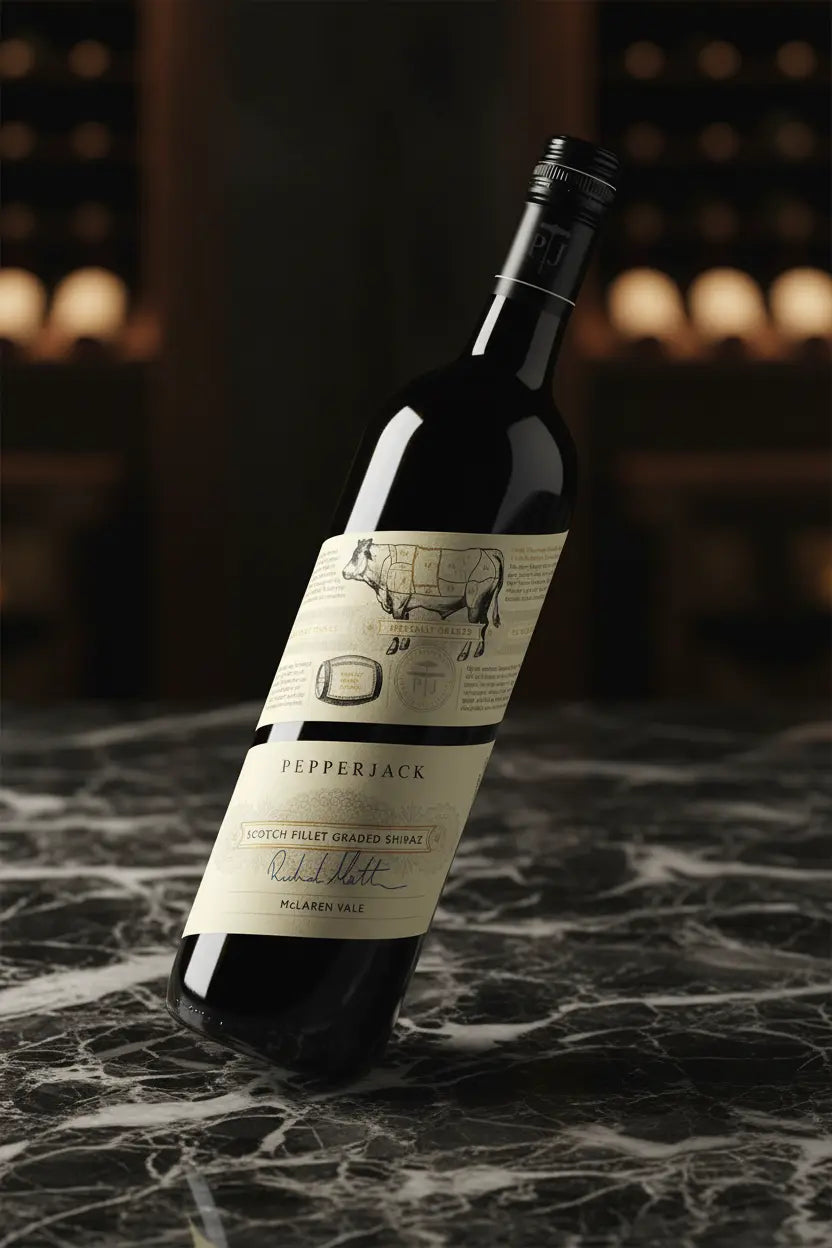 Pepperjack Scotch Fillet Graded Shiraz 2024 750ml bottle from McLaren Vale