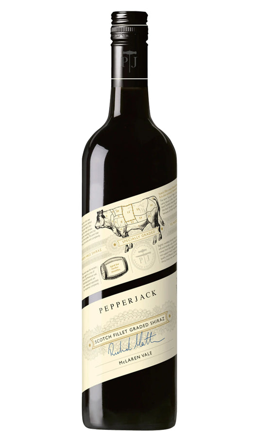 Pepperjack Scotch Fillet Graded Shiraz 2024 750ml bottle from McLaren Vale