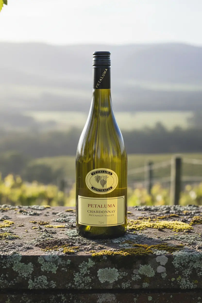 Petaluma Piccadilly Valley Chardonnay 2024 bottle on Adelaide Hills 