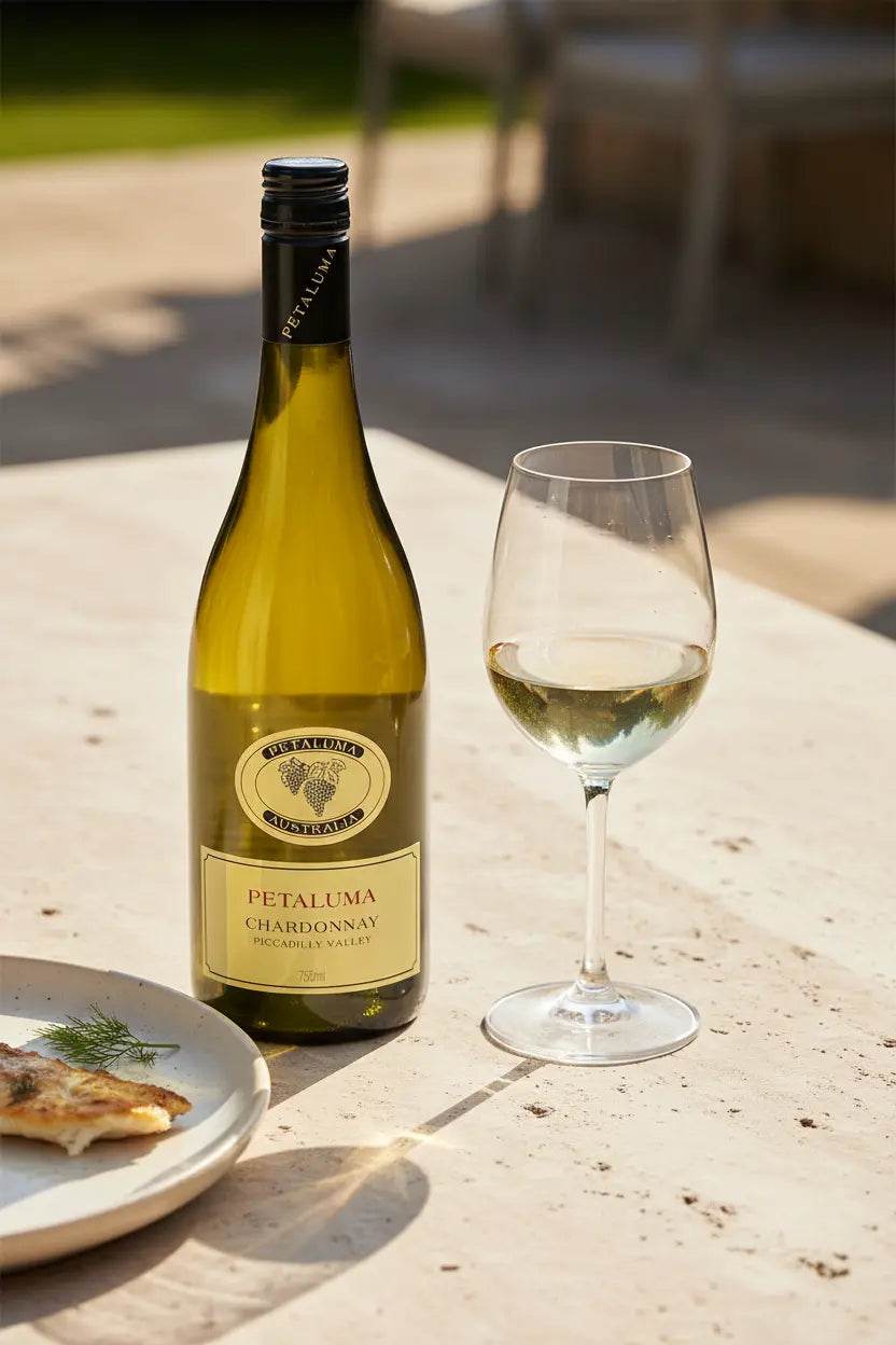 Petaluma Piccadilly Valley Chardonnay 2024 bottle on Adelaide Hills 