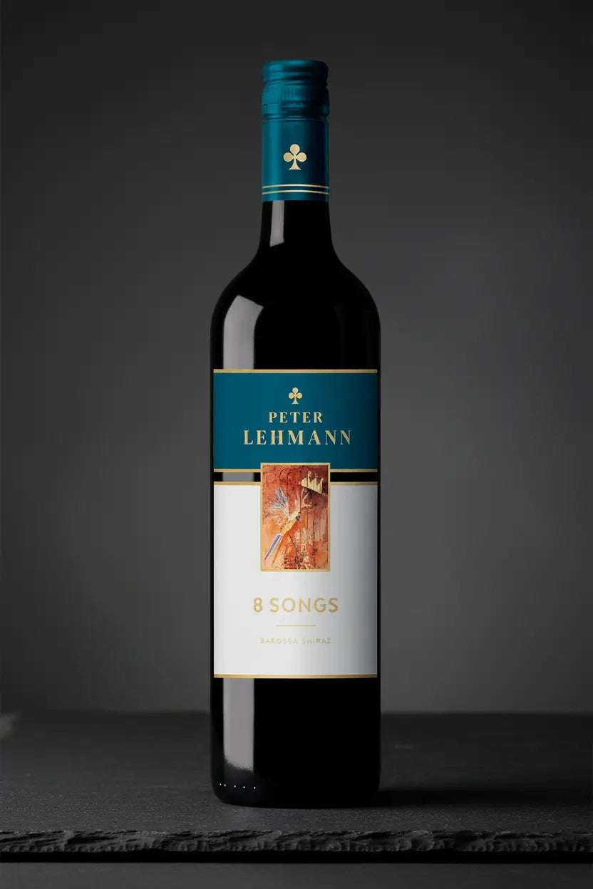 Peter Lehmann 8 Songs Shiraz 2022 bottle from Barossa Valley
