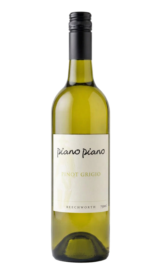 Piano Piano Pinot Grigio 2026 King Valley and Beechworth Victorian white wine bottle