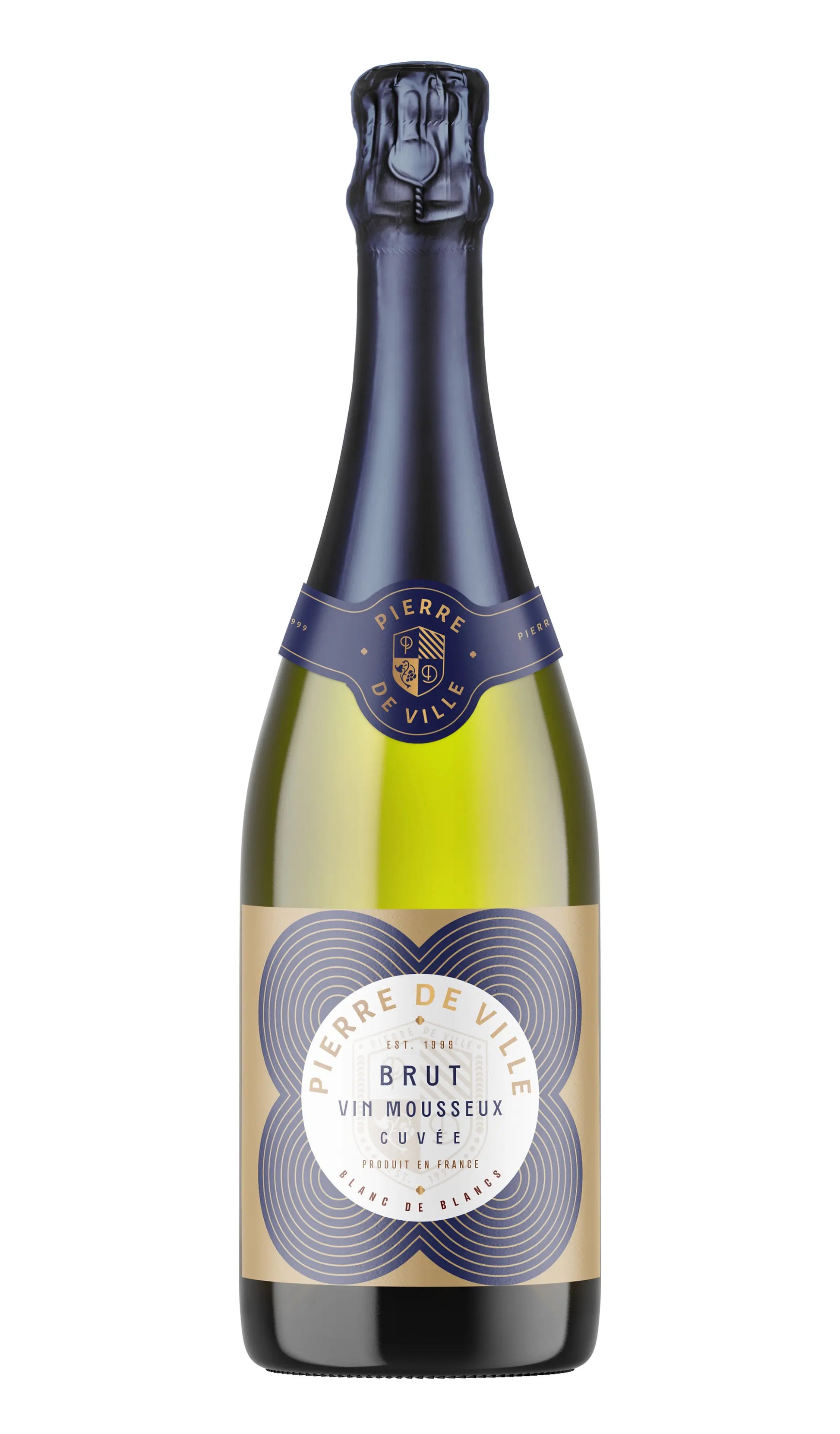 Buy Pierre Deville Brut Vin Mousseux Blanc De Blancs France 750mL online at Wine Sellers Direct's best prices.
