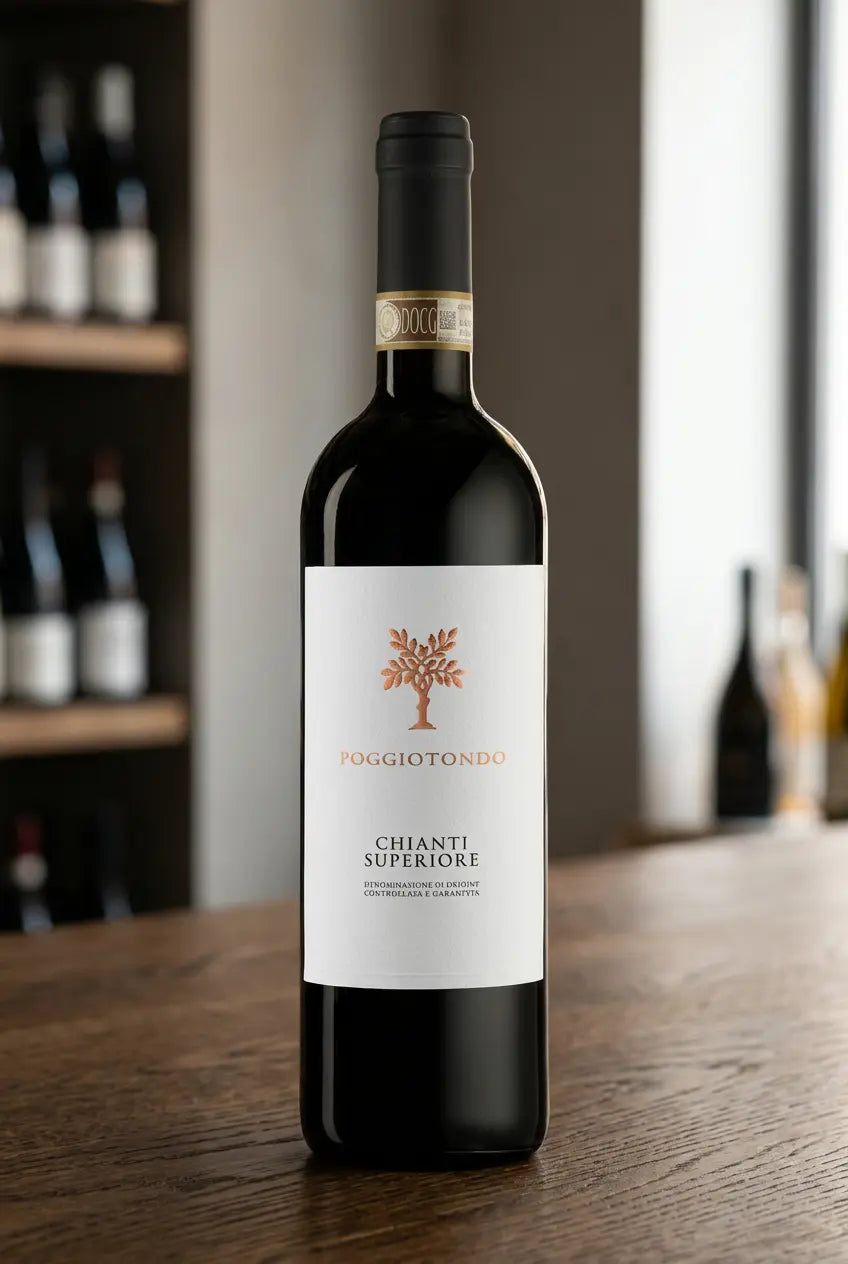 Poggiotondo Chianti Superiore Organic 2024 Tuscany Italy red wine bottle.