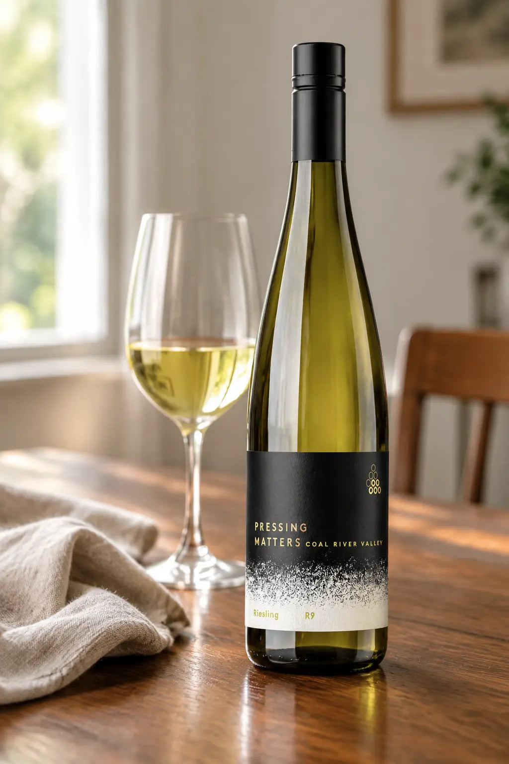 Pressing Matters R9 Riesling 2025 750ml bottle of white wine from Coal River Valley, Tasmania