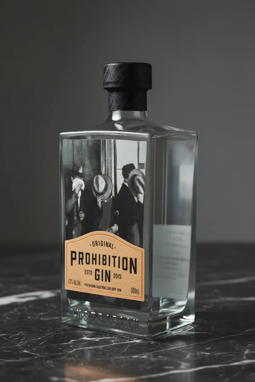 Prohibition Liquor Co. Original Gin 500ml Bottle from Adelaide, South Australia