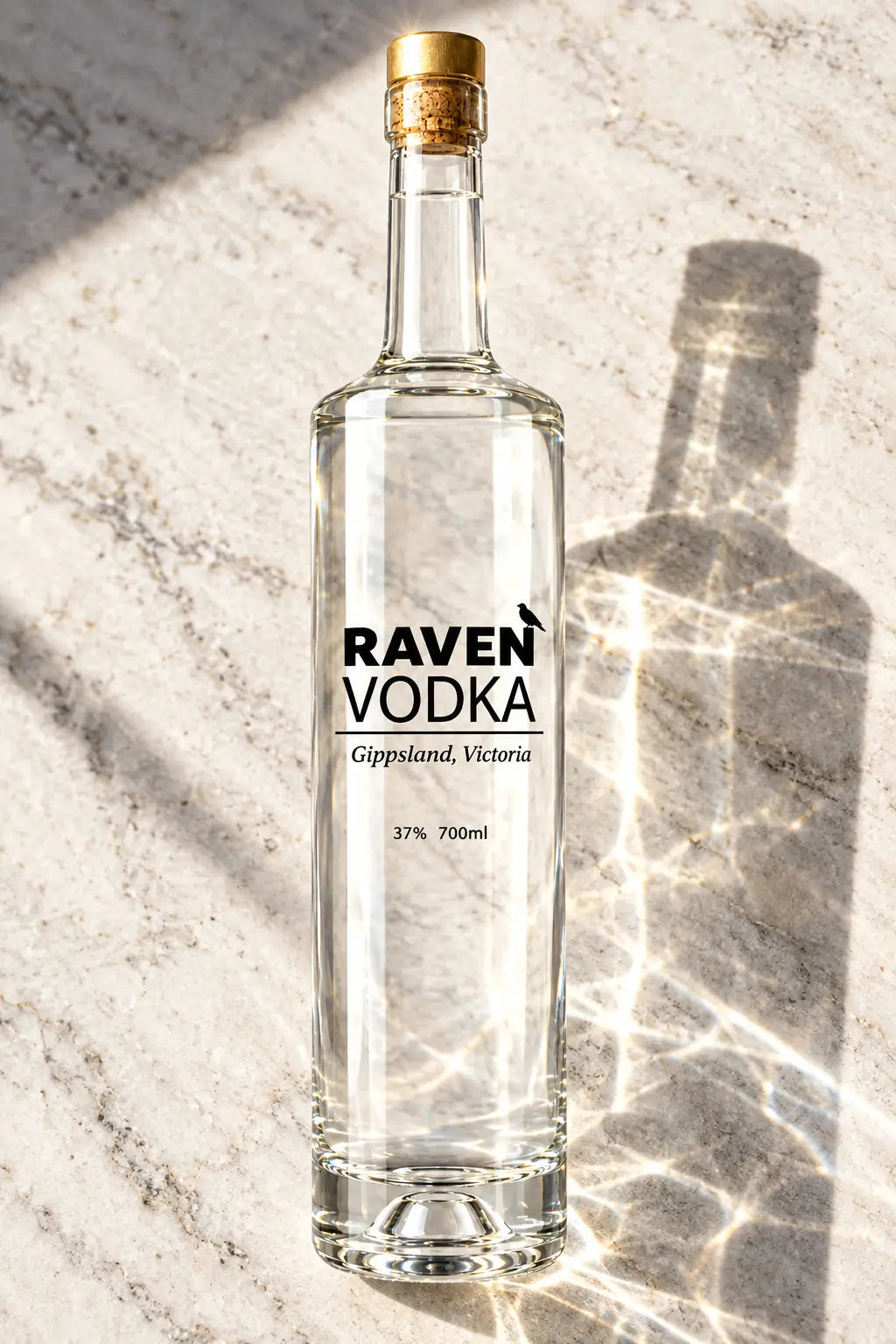 Raven Gippsland Vodka 700mL bottle from High Country Hooch