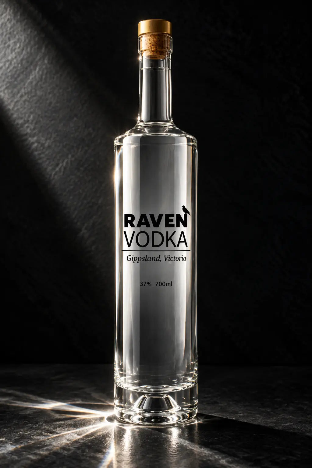 Raven Gippsland Vodka 700mL bottle from High Country Hooch