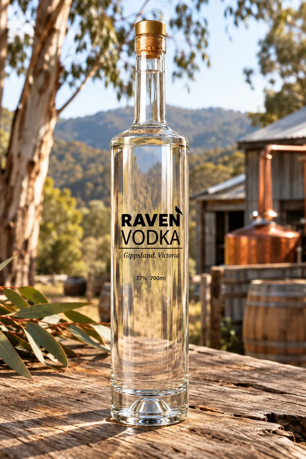 Raven Gippsland Vodka 700mL bottle from High Country Hooch