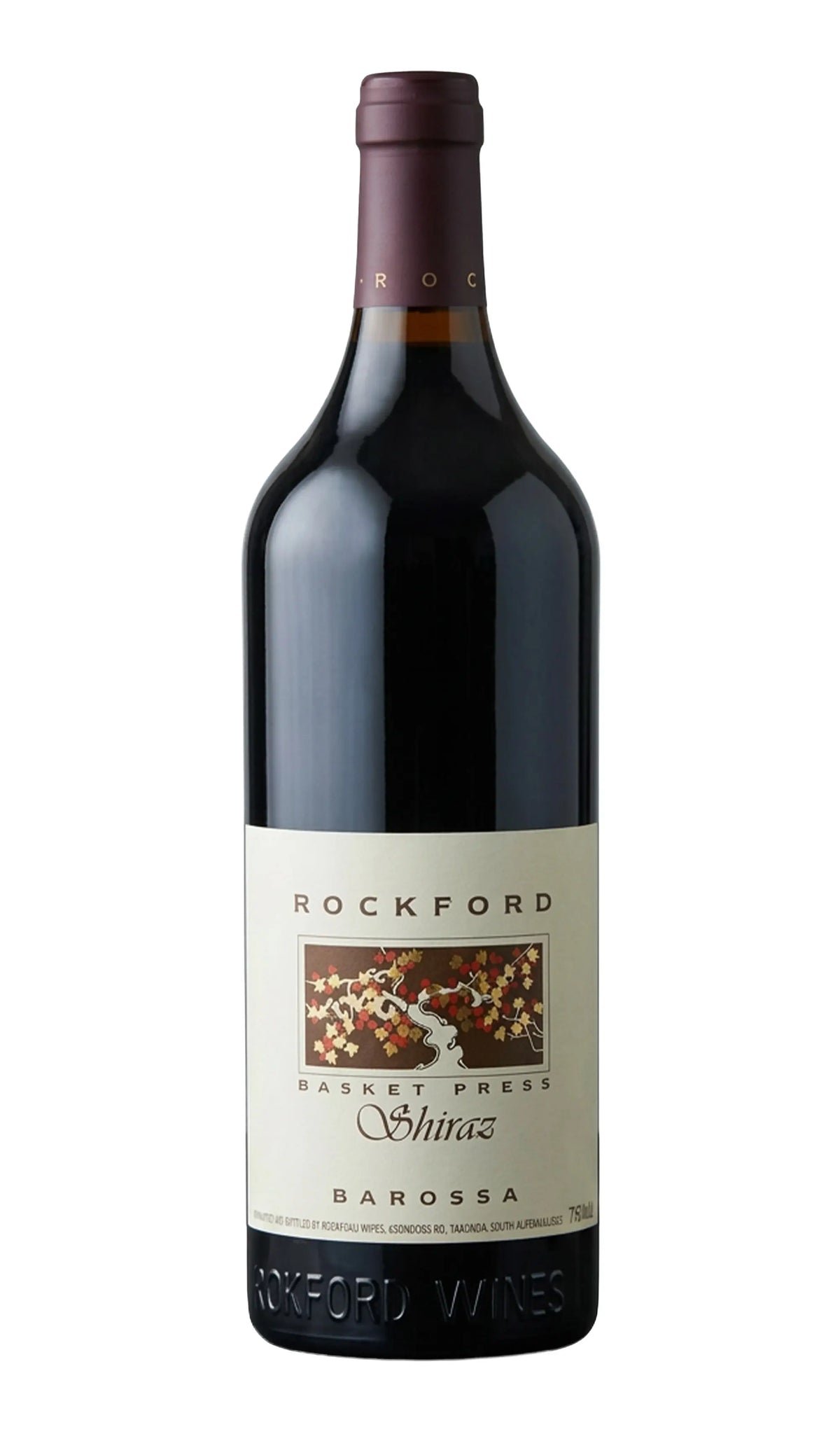 Rockford Basket Press Shiraz 2021 750mL red wine bottle from Barossa Valley.